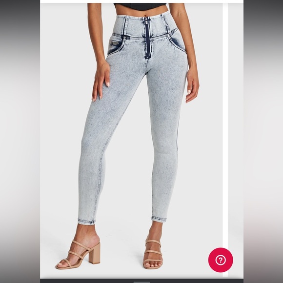 Freddy Women's High Rise Jeans - Light Blue - Picture 1 of 6